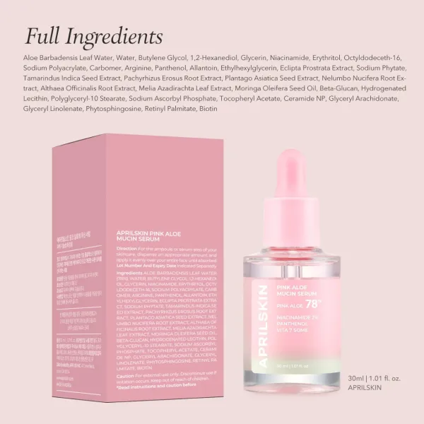 APRILSKIN - Pink Aloe Mucin Serum (30ml)